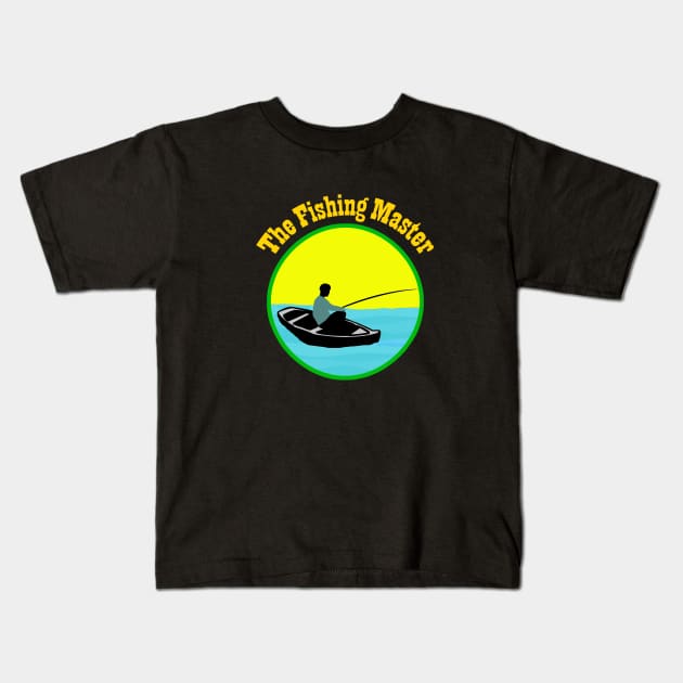 Fishing Master Kids T-Shirt by DG Foster Products